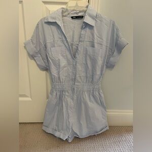 Light blue zara romper